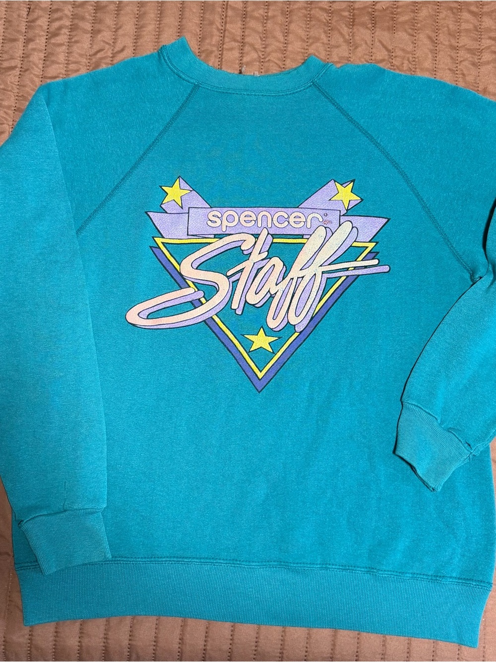 VTG Spencer's Teal Crewneck Sweatshirt